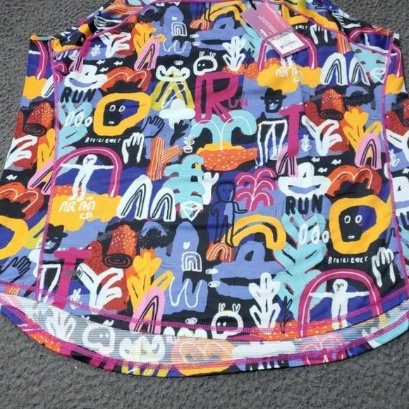 NEW $58 Janji Mt. Merapi Artist Series Helio Tech Tank Top Multicolor Womens XL - Picture 5 of 7